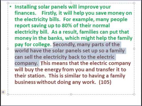 Good Body Paragraphs