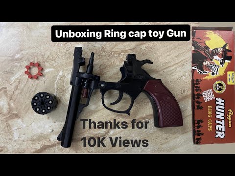 Unboxing ring cap toy Gun | Diwali crackers | Gun #crackers #diwali #toygun #experiment #trending