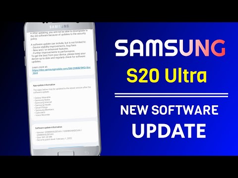 Samsung Galaxy S20 Ultra New Software Update Release