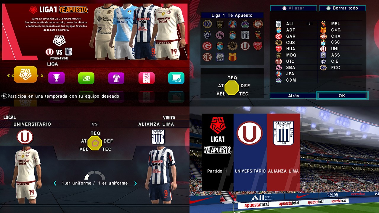😎 eFootball 2026 PPSSPP V1 LIGA PERUANA – NUEVOS KITS, ESTADIOS, CAMARA PS5 Y TIFOS