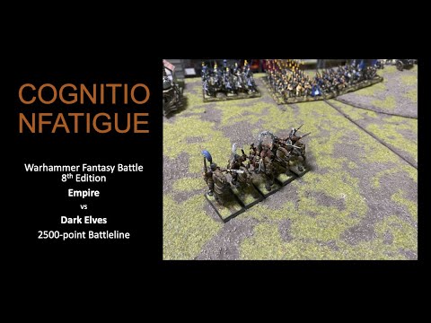 Warhammer Fantasy Battle: 2500 points of Dark Elves vs Empire 4.2.2022
