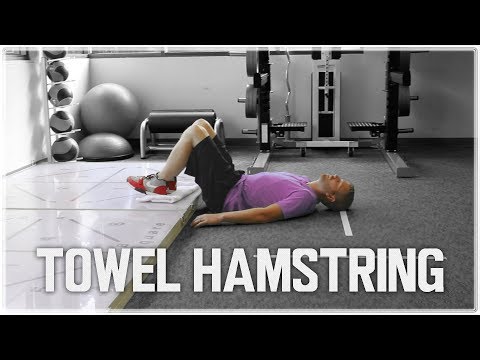 Towel Hamstring Slides | Single Leg Hamstring Slider Curls for Sprinters