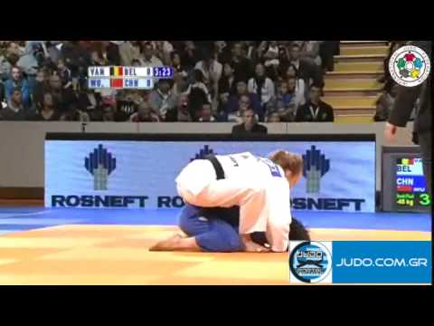 Judo Grand Prix Amsterdam 2011 1/2 Final -48kg VAN SNICK (BEL)-WU Shugen (CHN)