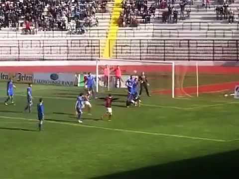 Overhead kick Golazo! Thiago Galvão (Sloboda) vs Jagodina! 23.03.2013