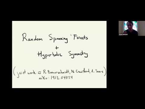 Random spanning forests and hyperbolic symmetry - Tyler Helmuth, University of Bristol
