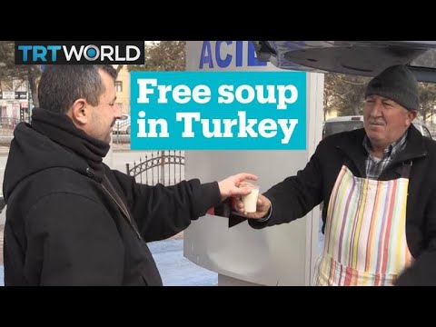 Turkish couple makes soup for hospital visitors