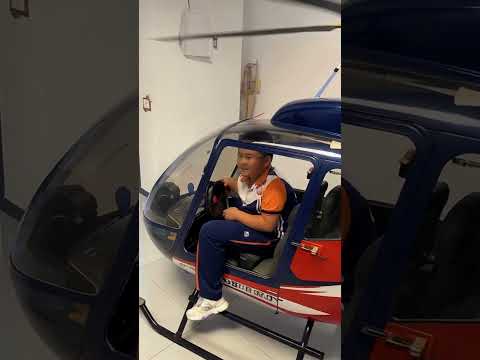 The helicopter came to pick me up at home