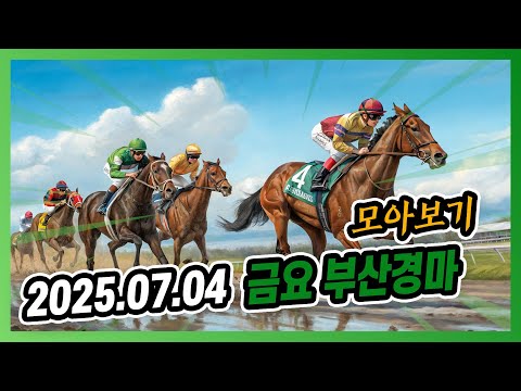 2025년 7월 4일 금요 부산경마 전체경주 모아보기