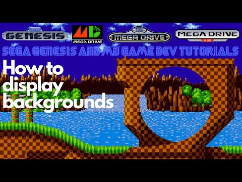 How to Display Backgrounds on the Sega Genesis & Mega Drive - Beginners Game Dev Tutorial (SGDK)