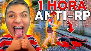1 HORA de GTA ANTI RP 😂 (Paulinho o LOKO)