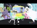 Las Ruedas Del Autobus En Halloween Monstruos Por La Ciudad Especial Día De Los Muertos ️