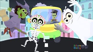 Las Ruedas del Autobus en Halloween - Monstruos Por la Ciudad - Canciones Infantiles Para Halloween