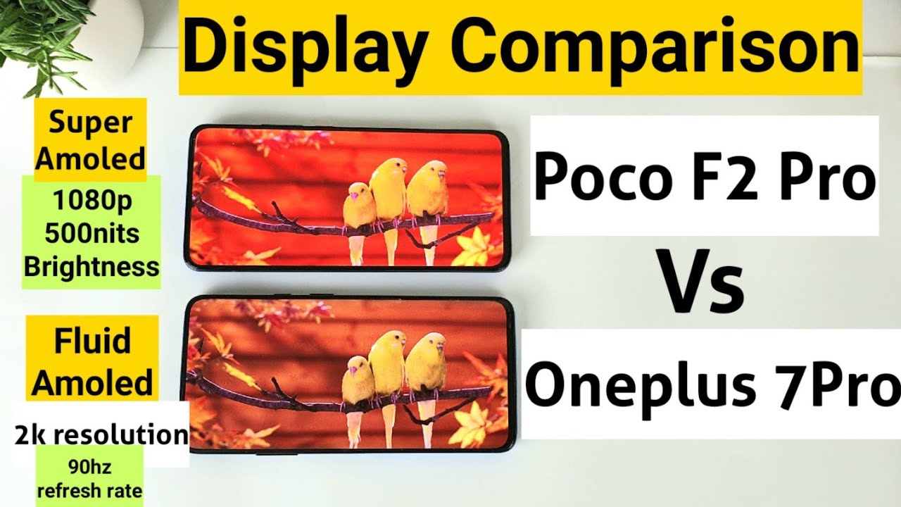 Poco f2 pro vs oneplus 7pro display comparison indepth review