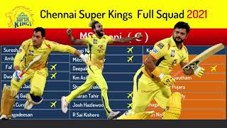 chennai super king full squad in IPL 2021