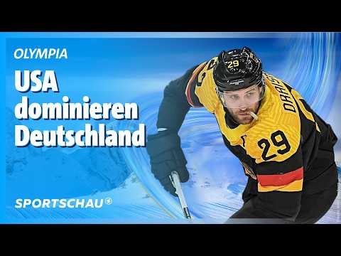 Eishockey: USA - Deutschland, Vorrunde Männer, Highlights | Olympia | Sportschau