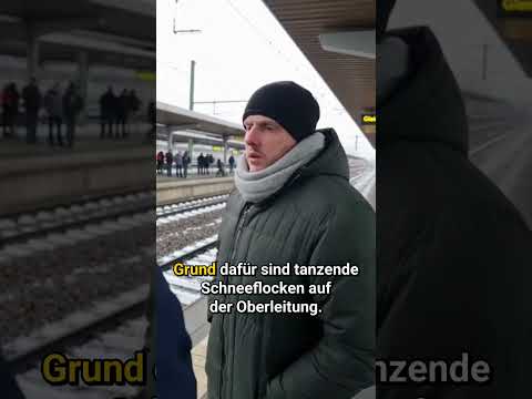Zugverspätung wegen 'tanzenden Schneeflocken'! 🤣 DB-Ansage