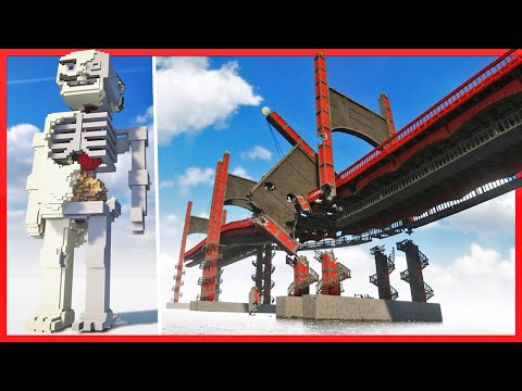 The Most Insane Destruction! - Massive Bridge Teardown, Skeletal Humans & Weaponized Vehicles!