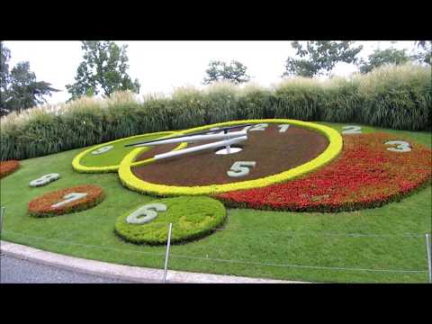 Switzerland - Flower Clock, Geneva, Switzerland!