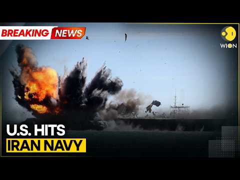 US-Israel Strike Iran:US Military Targets Iranian Navy in Escalating Conflict | WION BREAKING