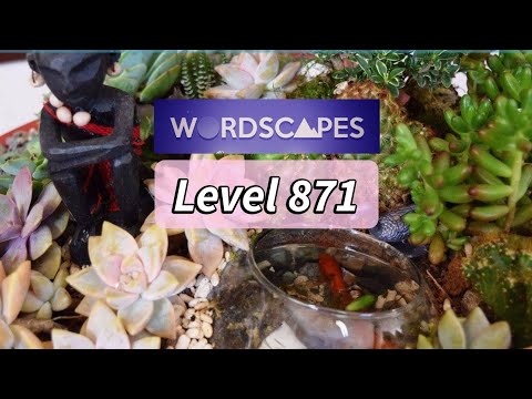 Wordscapes Depth Level 871 Gameplay Answers Solution