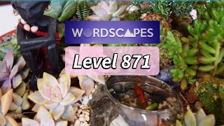 Wordscapes DEPTH level 871 gameplay | Answers | Solution