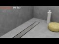 Linear Shower Drain Installation – Easy Drain Modulo TAF Low (English)