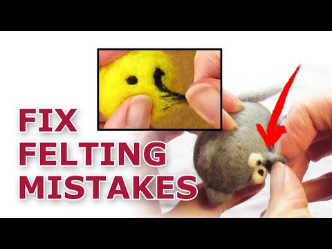 Correcting NEEDLE FELTING MISTAKES for BEGINNERS