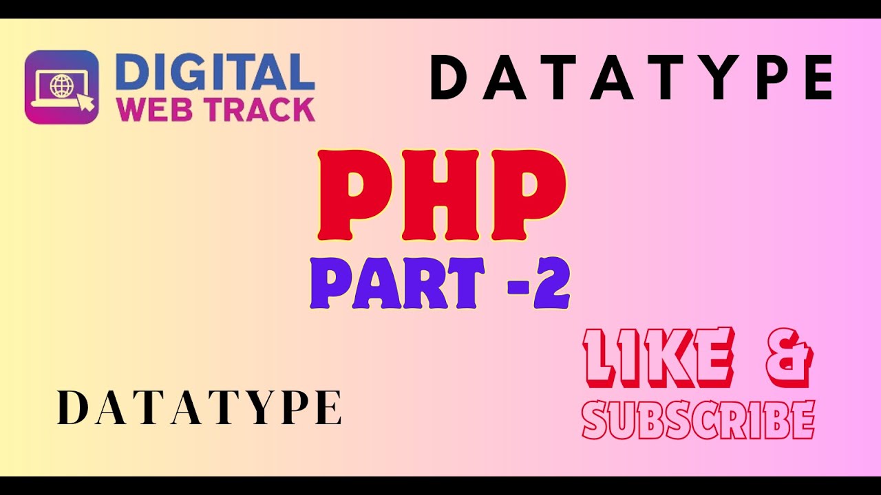 PHP Data Types Tutorial in Hindi / Urdu