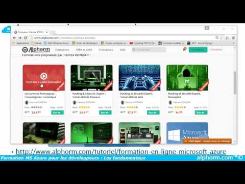 Vidéo présentation de la formation Microsoft Azure