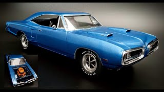 1970 Dodge Coronet Super Bee 440-6 1/25 Scale Model Kit Build How To Assemble Paint Trim Grill