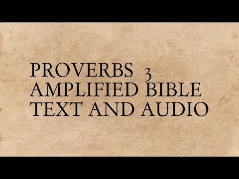 Proverbs 3 Amplified
