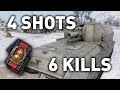 World of Tanks || 4 Shots, 6 Kills... 