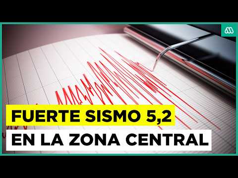 Sismo de magnitud 5,2 se registra en la zona central de Chile
