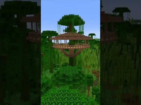 How to Build a Treehouse in Minecraft #Shorts #Minecraft #HowToBuild
