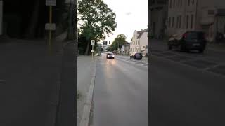 waiting for bus at heinersdorf Berlin an average street in eastern Berlin