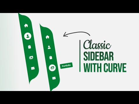 Classic Sidebar Menu Using Html & Css  | Crown Coder