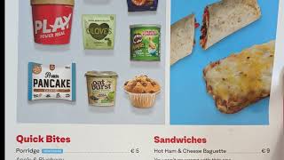 Play Airlines Food Menu and Prices (USA to Iceland)