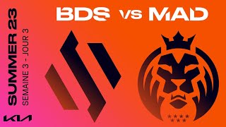 LEC Summer Split 2023 - W3D3 - BDS vs MAD