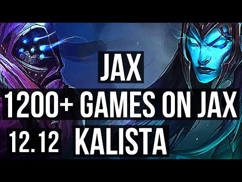 JAX vs KALISTA (TOP) | 1200+ games, 10/2/10, 1.2M mastery, Godlike | EUW Master | 12.12
