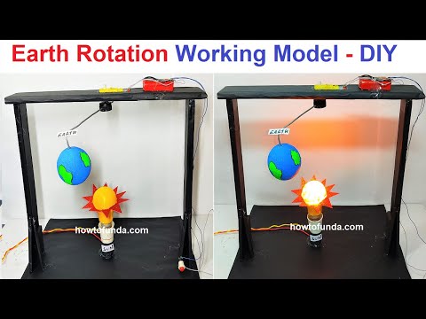 day and night science project working model innovative inspire science project diy howtofunda