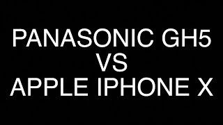 Panasonic GH5 vs Apple iPhone X