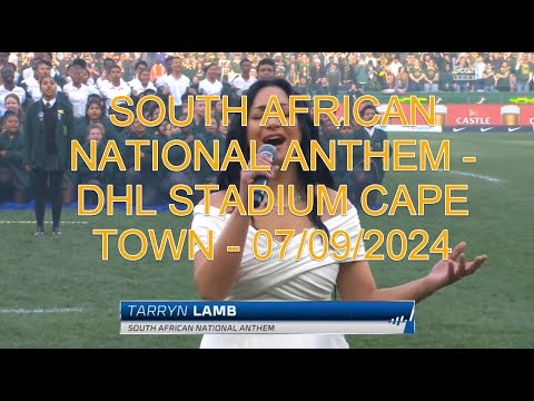 South African Anthem - DHL Stadium Cape Town - Springboks vs All Blacks - 07 September 2024
