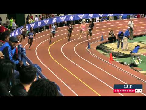 Girls 200m Prelim Heat 7 - New Balance Nationals Indoor 2014