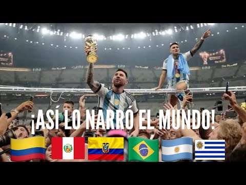 ¡GOL DE #MONTIEL, EL MUNDO LO NARRÓ ASÍ! ¡SOMOS CAMPEONES DEL MUNDO! ¡TODOS SOMOS MONTIEL!