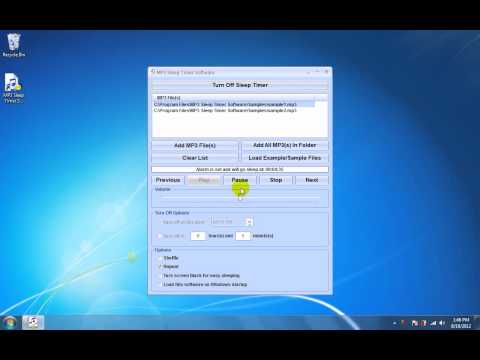 MP3 Sleep Timer Software