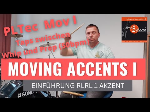 Moving Accents I - Playing Technik 2 Einführung und Mitspielteil in 50 bpm