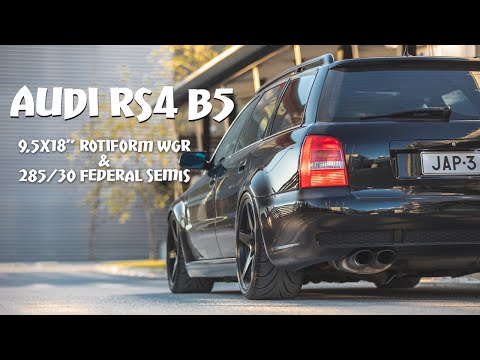 Audi RS4 B5 on Rotiform WGR 9,5x18" (2019)