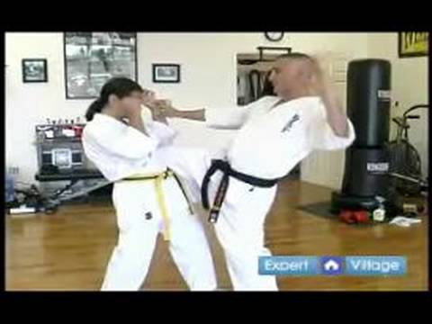 Beginner Kyokushin Karate Techniques : How to Do a Knee Strike in Kyokushin Karate