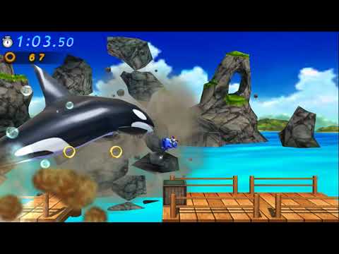 Sonic Generations (3DS) All Stages and Bosses S Rank