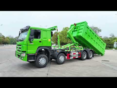 CSCTRUCK Delivers 26-ton Howo 7 8x4 Palfinger Hooklift Garbage Truck to South Asia (2023)